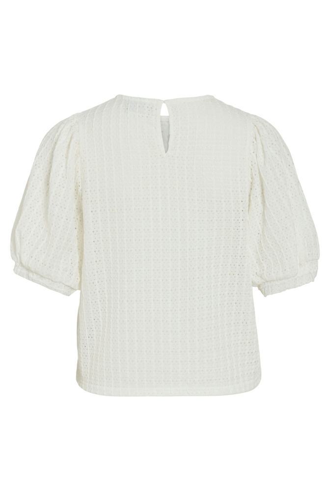VIMINERA O-NECK 2/4 TOP/TES 14106721 SNOW WHITE